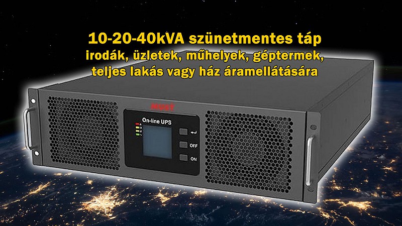 Rack-be szerelhető szünetmentes tápok - 1. kép